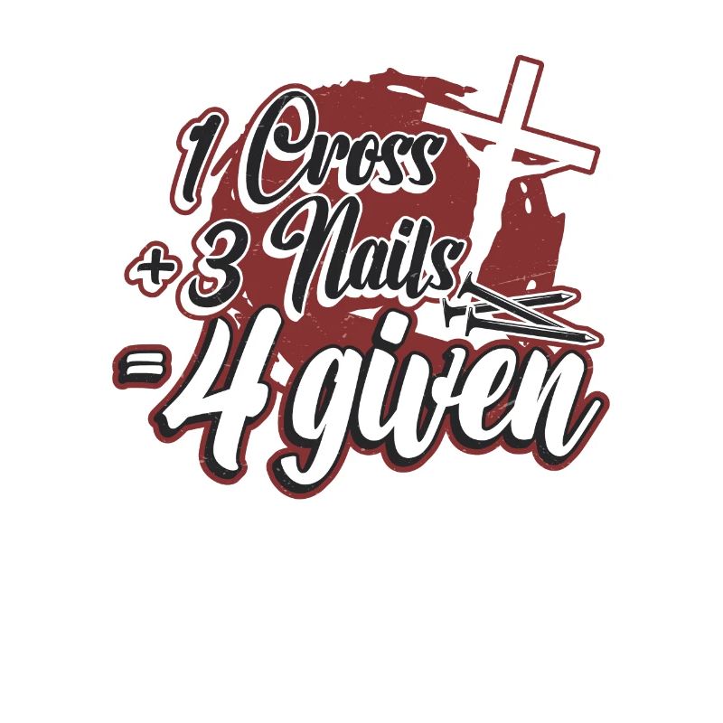 Religious, 1 cross, 3 nails, 4 Jesus, given