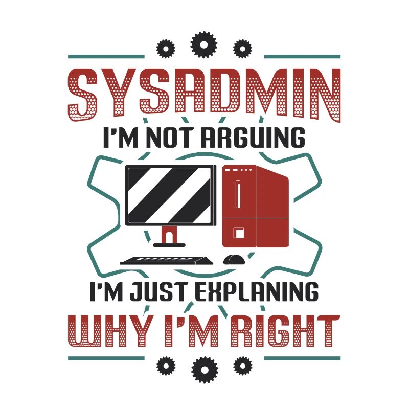 sysadmin, I'll explain why I'm the right one