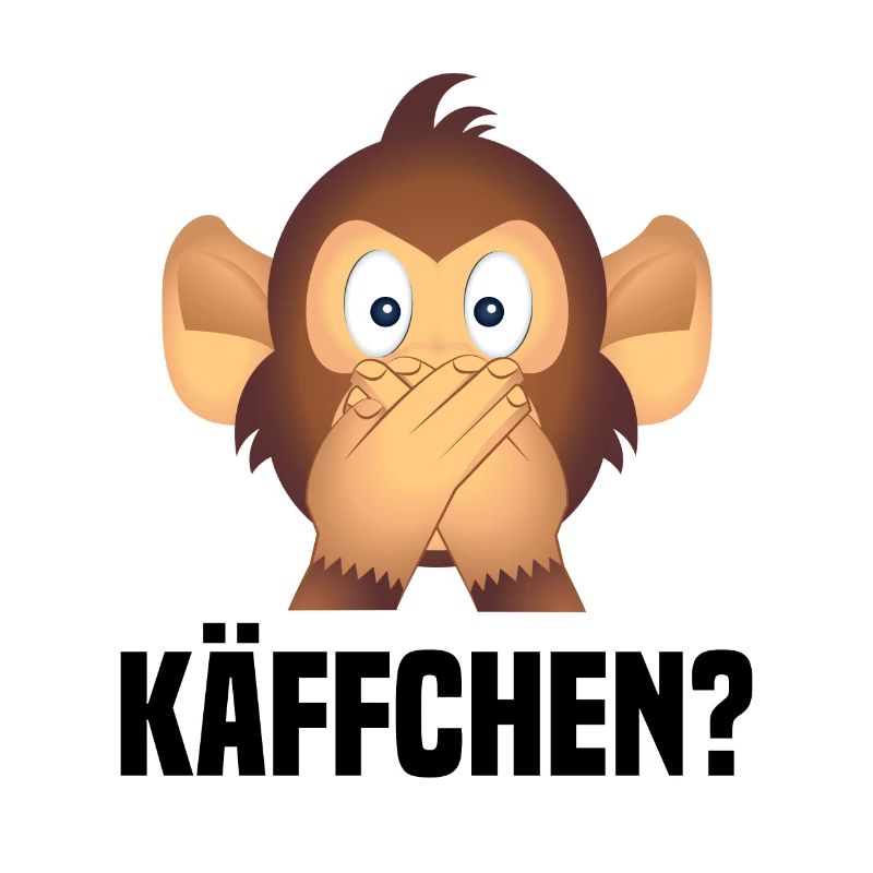 Käffchen? Lustiger Affe