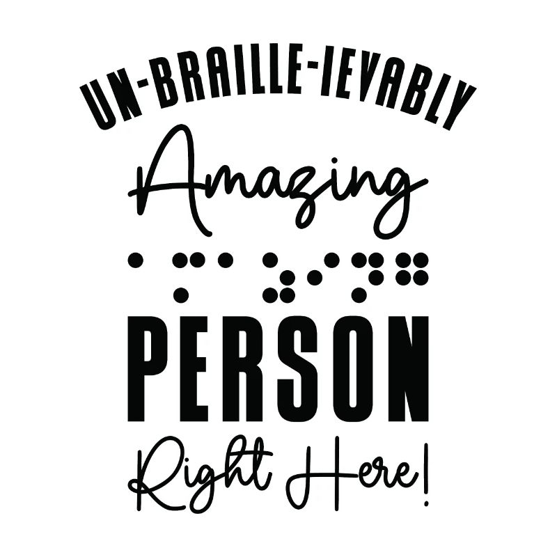Conscience de la cécité aveugle en braille