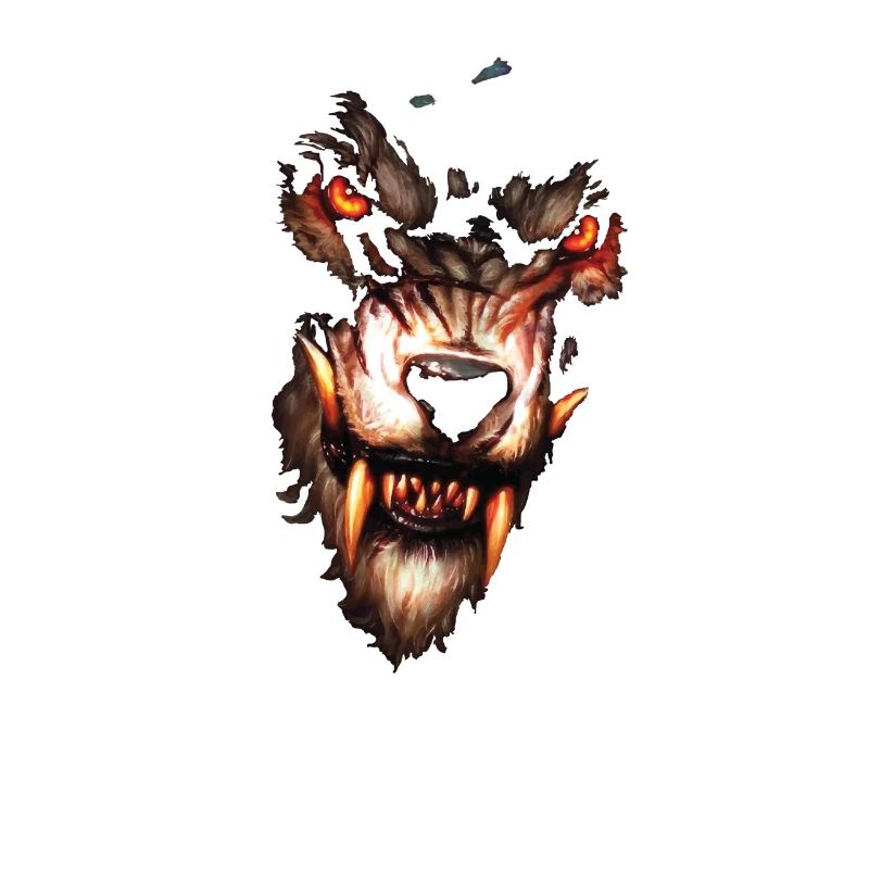 Fierce Wolf Head Design