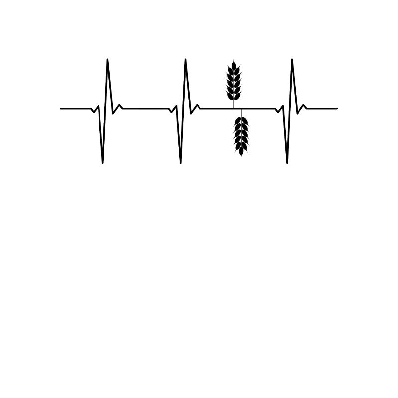 Weizen EKG Herzschlag Getreide