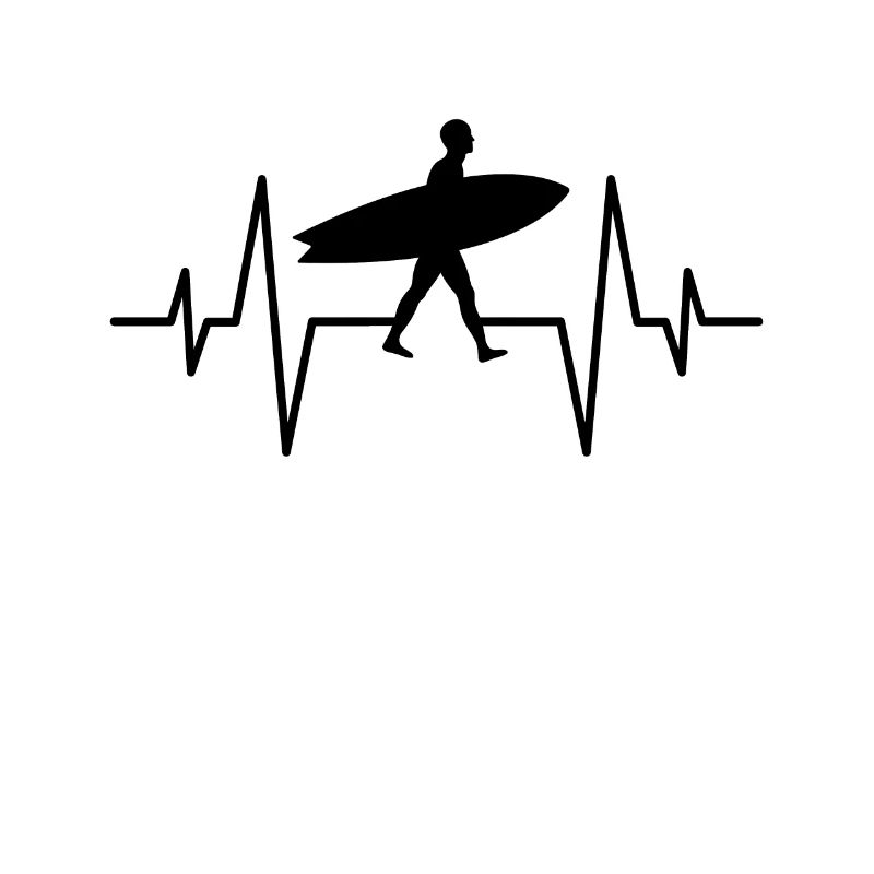 Surfing Surfer Heartbeat