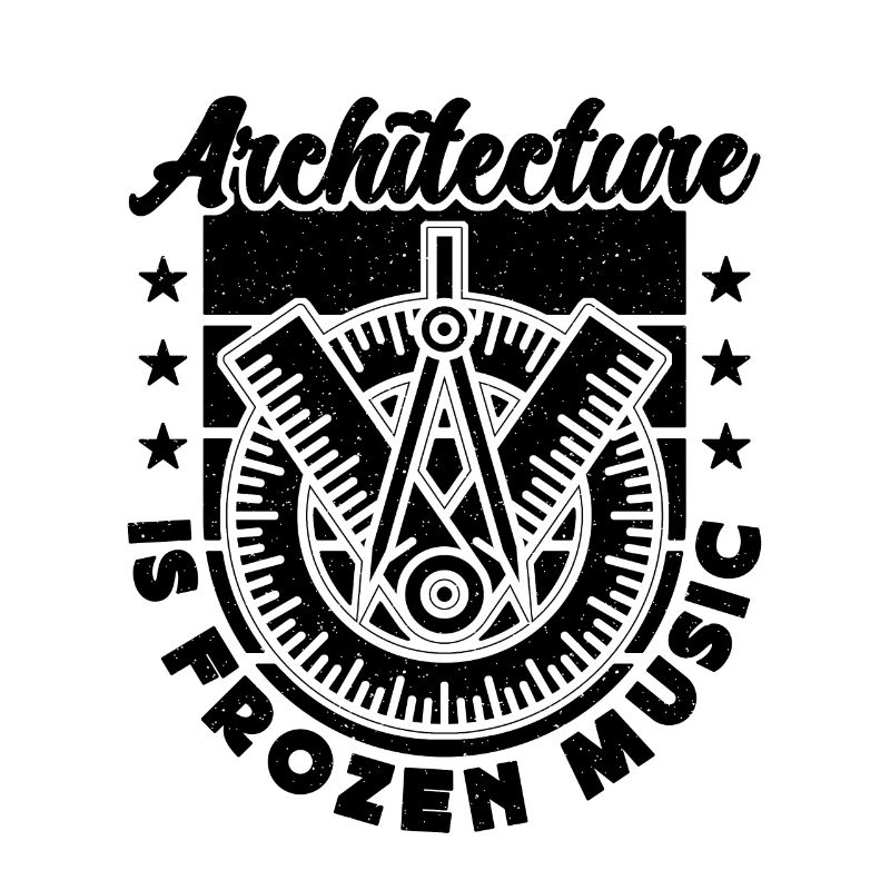L’architecture est gelée Musique Architectes de bâtiments