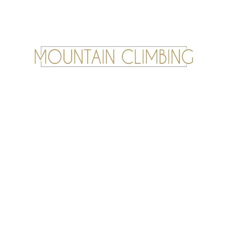 Mountaineering lettering