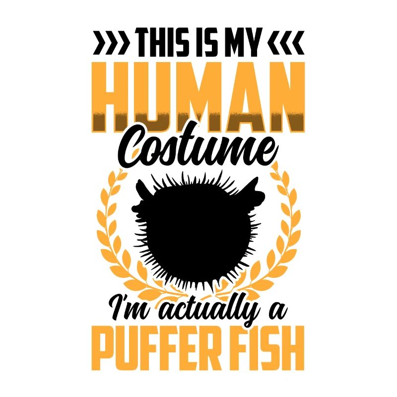 Just a puffer fish costume giant puffer fish