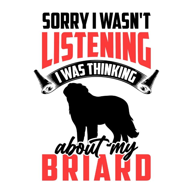 Pensée à mon Briard Berger de Brie