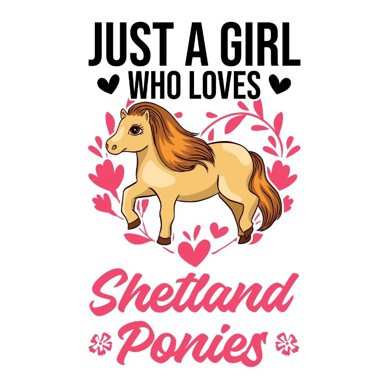 Shetland Pony Mädchen Shetland-Pony Shetty
