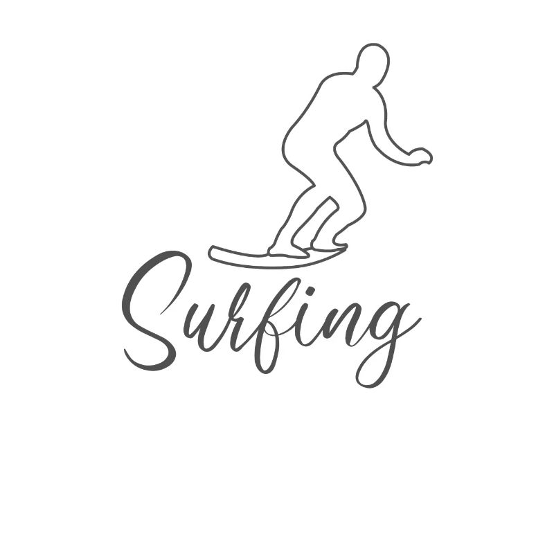 Surfing Surfer comic style