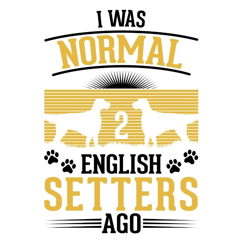 J’étais normal il y a 2 setter anglais