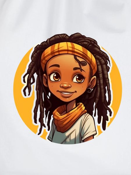 Lässiger Dreadlocks-Stil mit bunter Kopfbedeckung