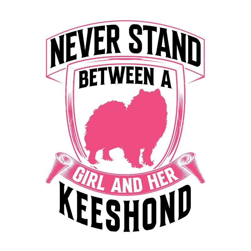 Mädchen und ihr Wolfsspitz Deutscher Spitz