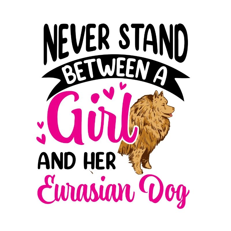 Fille et son chien eurasien Eurasier