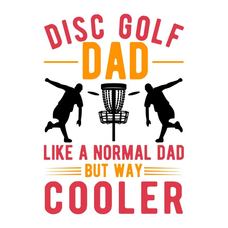 Disc Golf Father Throwing Disc Disc Golf