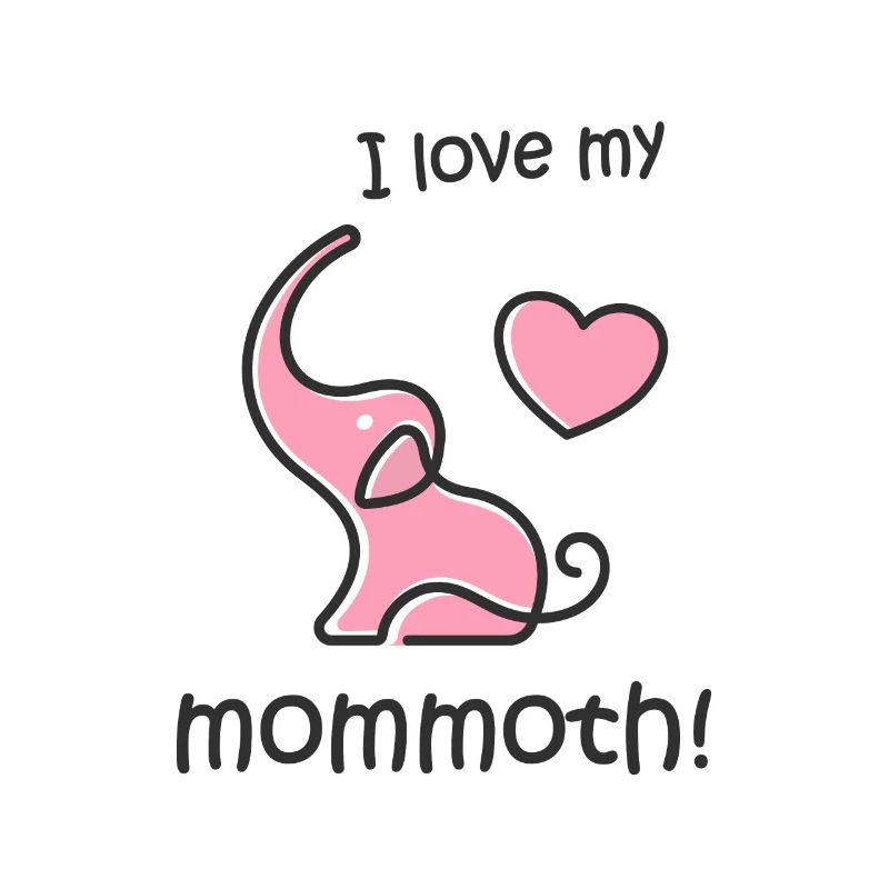 Mammut Elefant Eiszeit Fans und werdende Mütter
