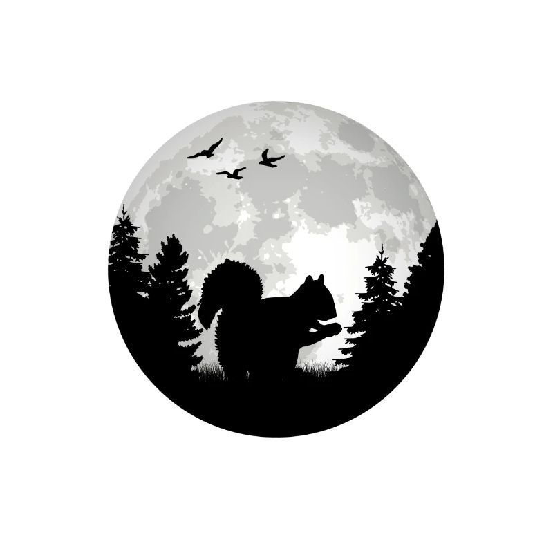 Eichhörnchen Mond