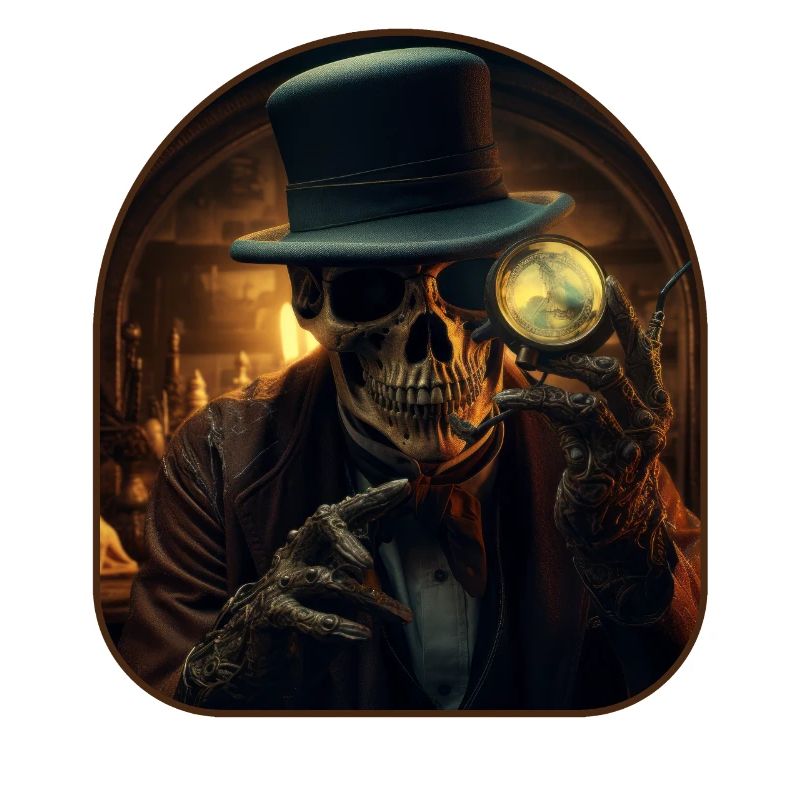 Detective Skeleton Sleuth Rock