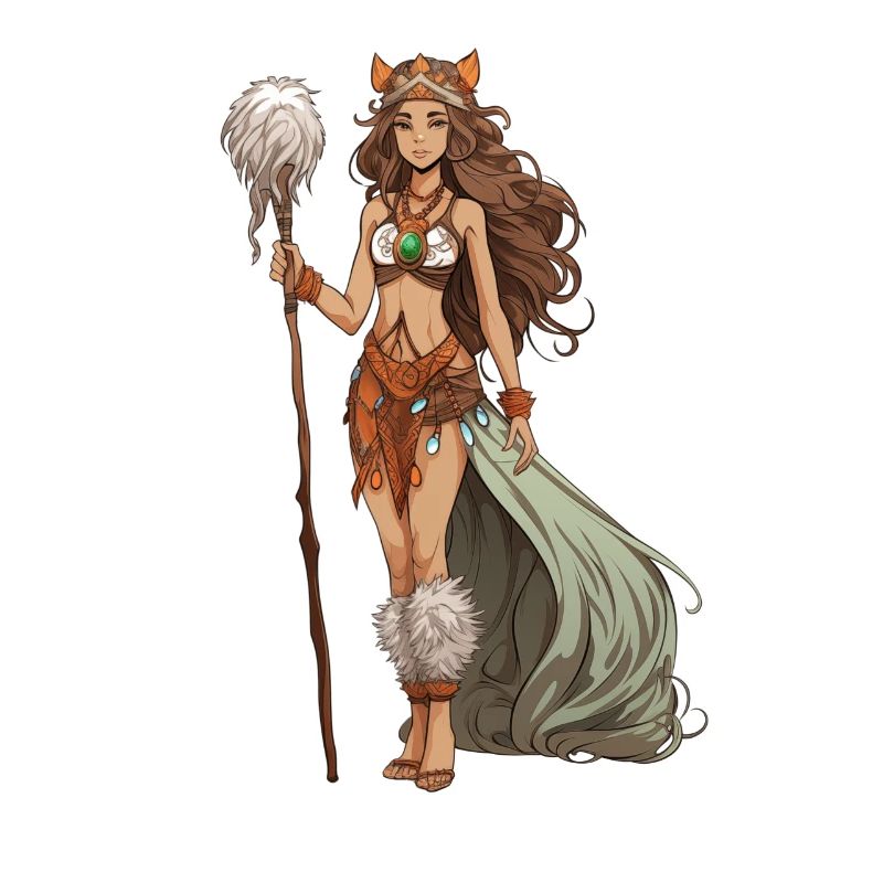 Druidin Mädchen
