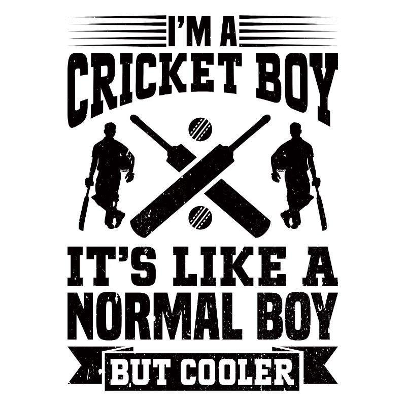 Je suis un garçon de cricket, c’est comme un garçon normal mais cool