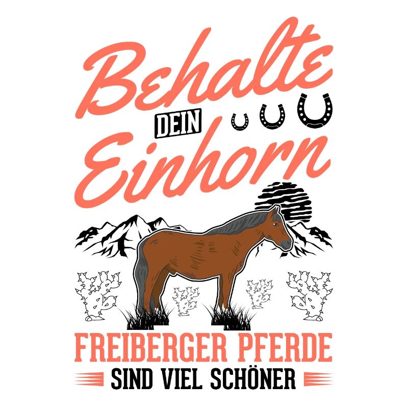 Freiberger Pferd Einhorn