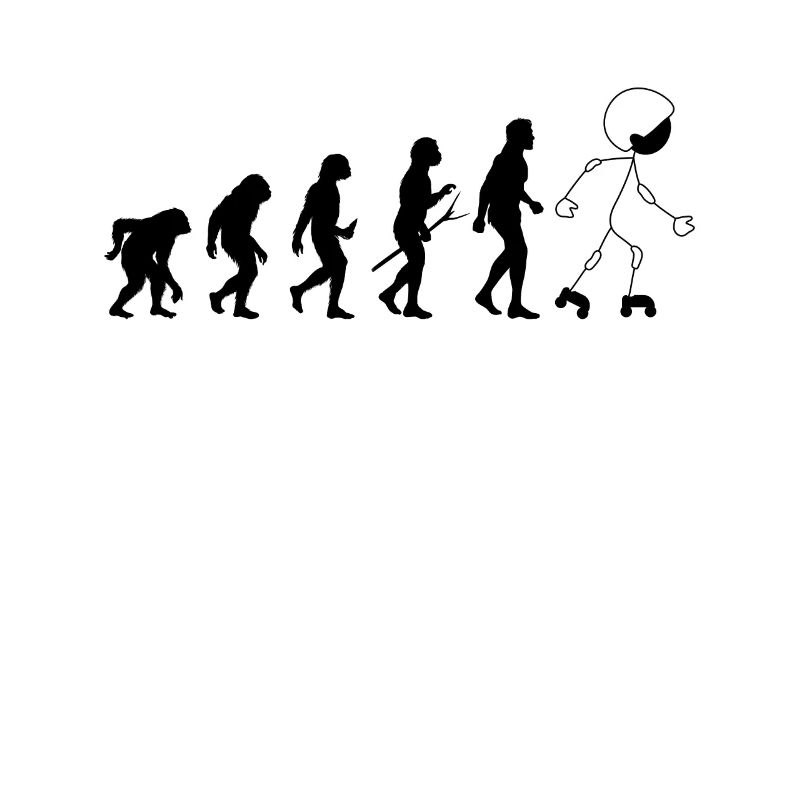 Funny Roller Skating Evolution