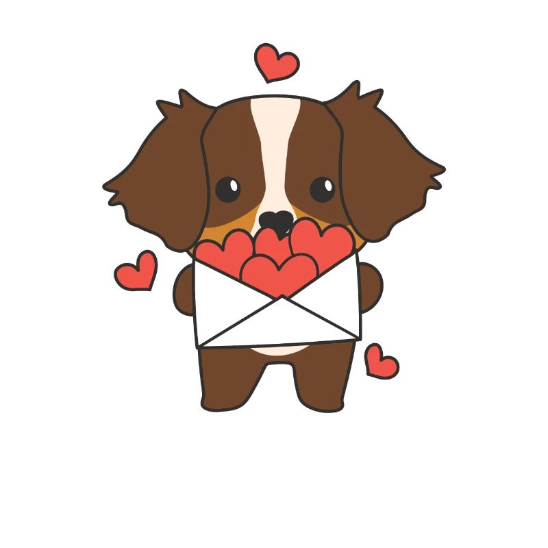 Australian Shepherd Valentine's Day Cute Animals