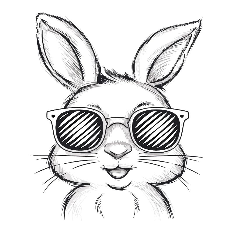 Lapin drôle lapin mignon lapin cadeau