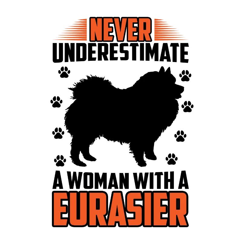 Femme avec Eurasier Spitz Eurasier Eurasier