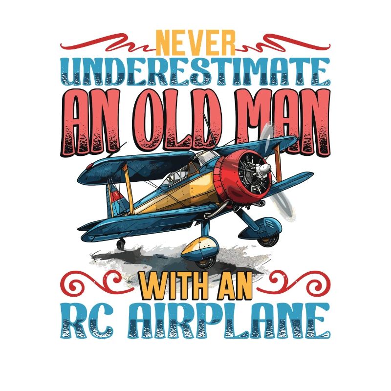 Alter Mann Mit Modellflugzeug