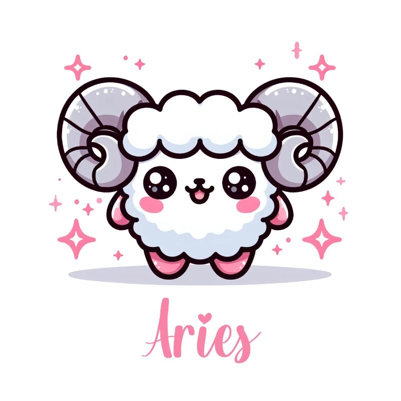 Süße Aries Sternzeichen Astrologie Geschenk