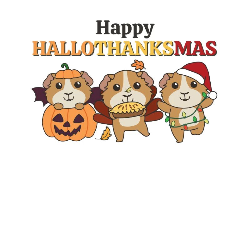 Joyeux Noël Hallothanksmas Cochon d’Inde