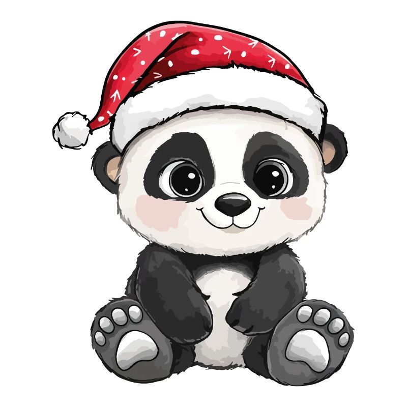 Panda Noël Mignon Noël mignon Noël