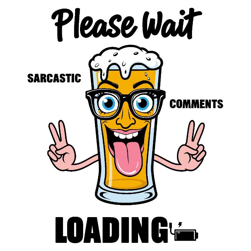 Sarcastic beer glass