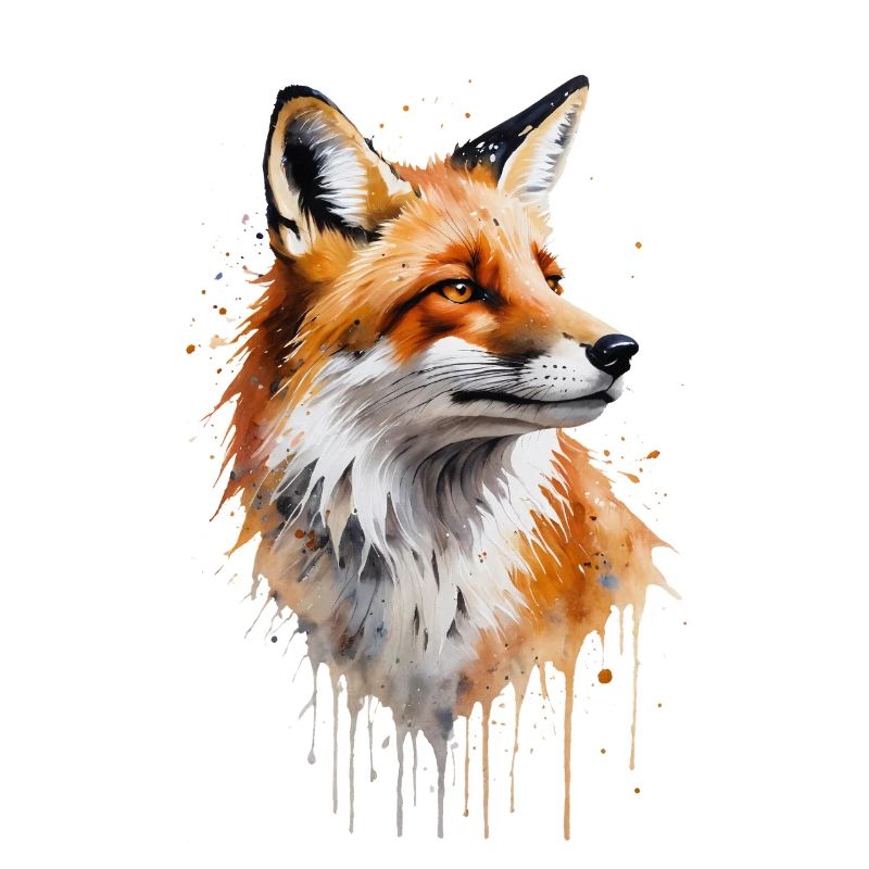 Foxy Aquarell - Ein Pinsel mit der Natur
