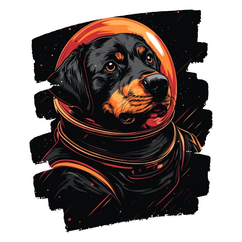 Rottweiler Astronaut