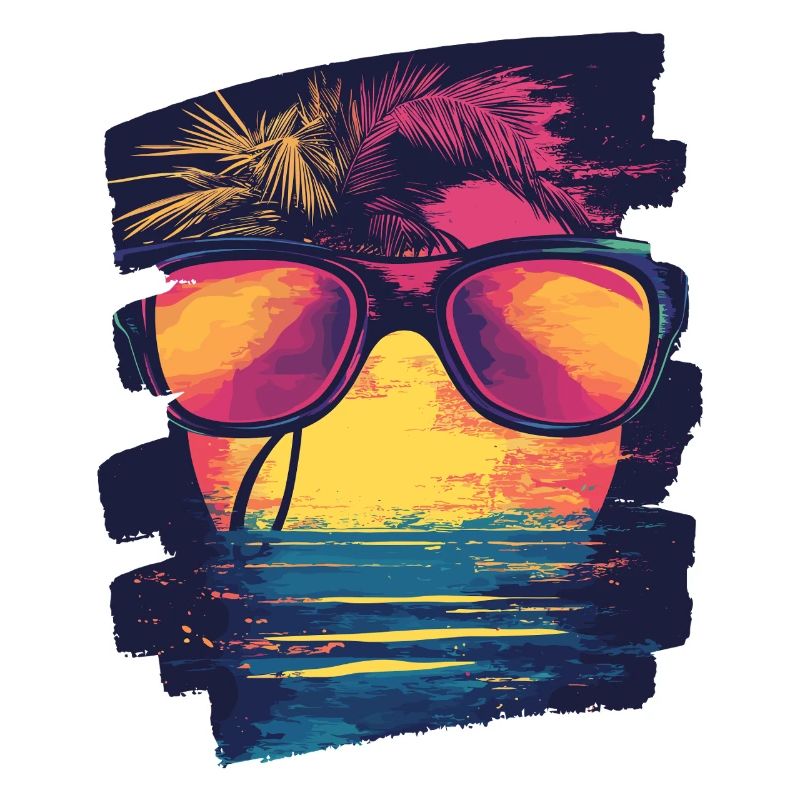 Sunglasses Summer Palm Trees