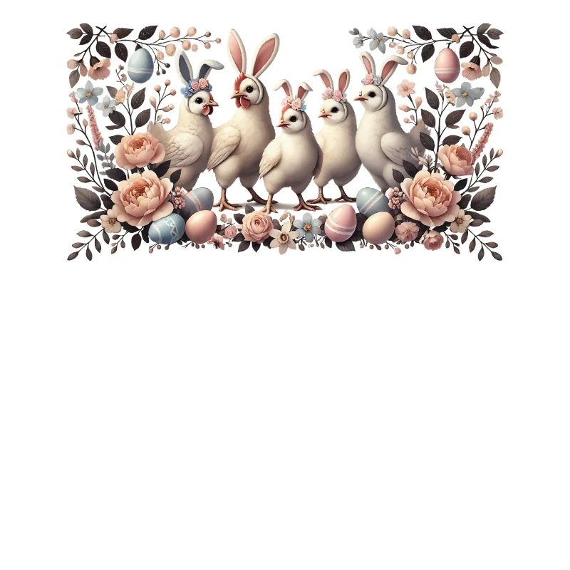 Easter Chickens Easter Bunny Chicken Retro Vintage