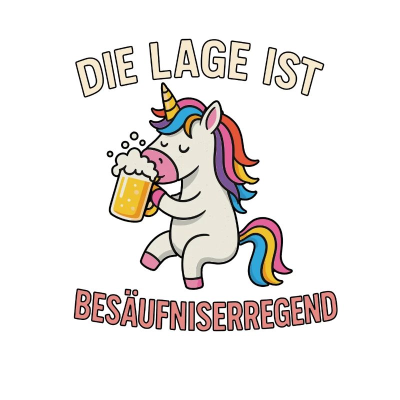 Einhorn mit Bier
