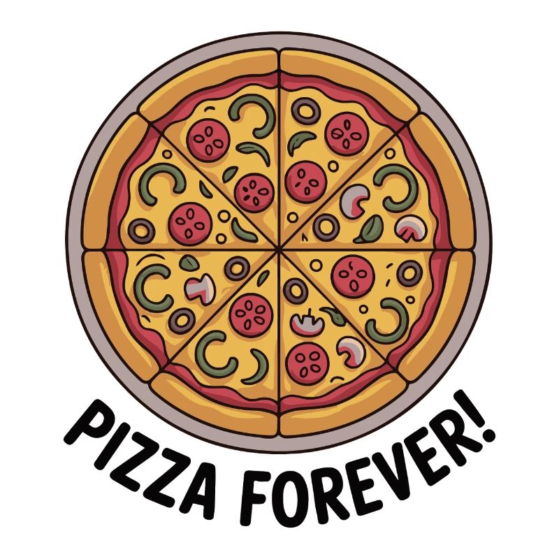 Retro Pepperoni Pizza Slice Pattern