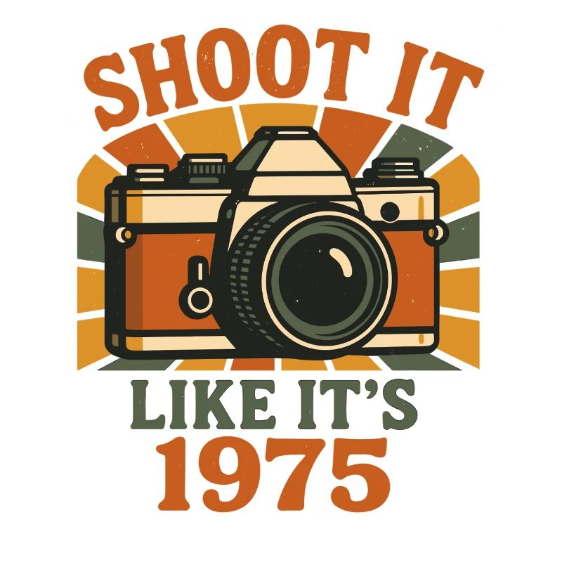 Retro Camera 1975 Motif