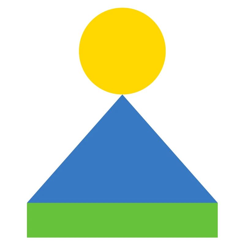 Geometric Triangle Sunrise