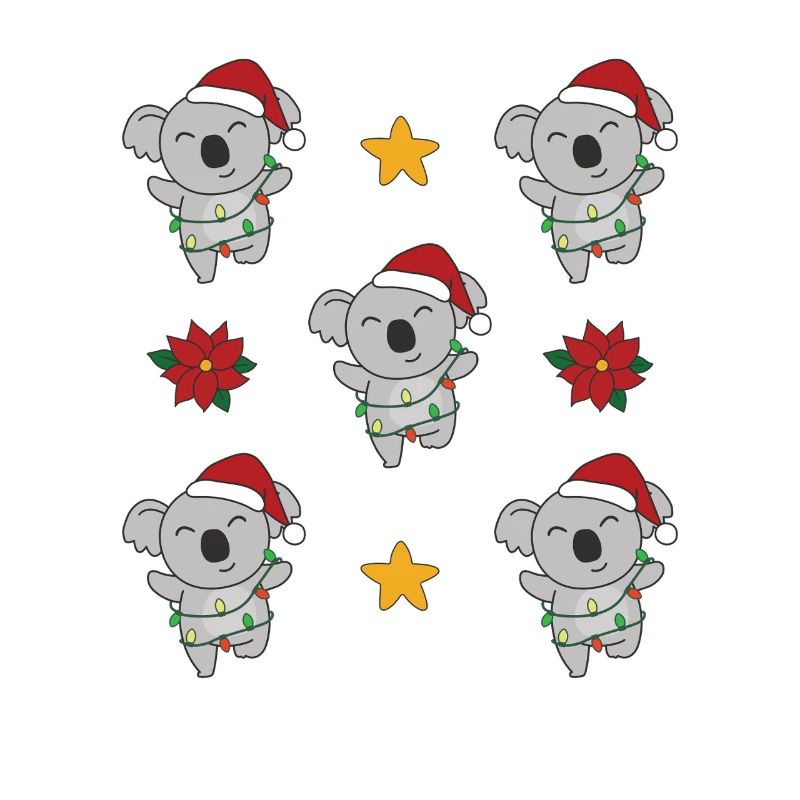 Koala Christmas Winter Animals Koalas