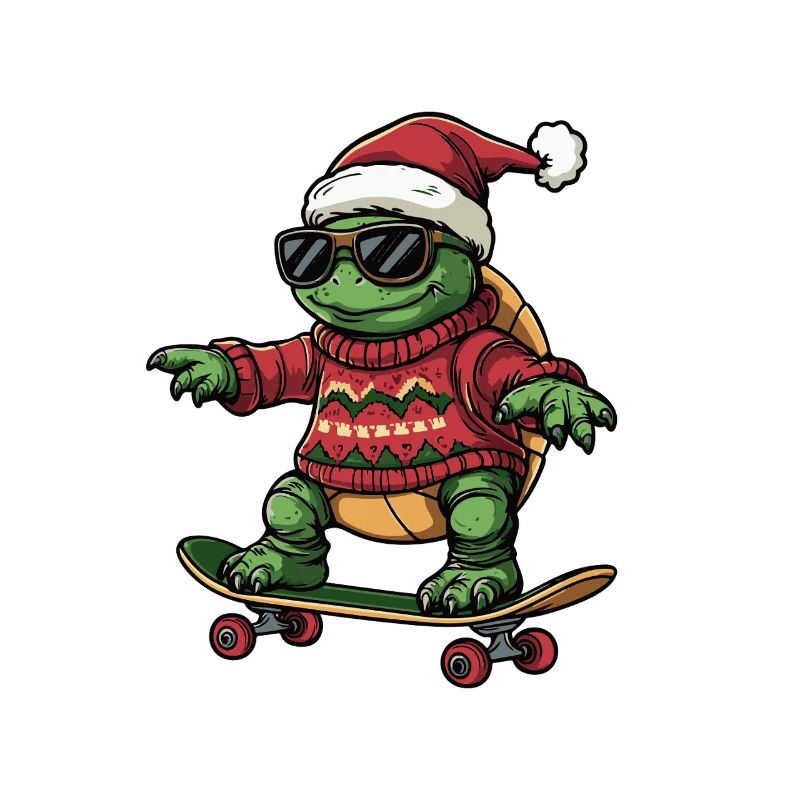 Turtle Christmas Funny