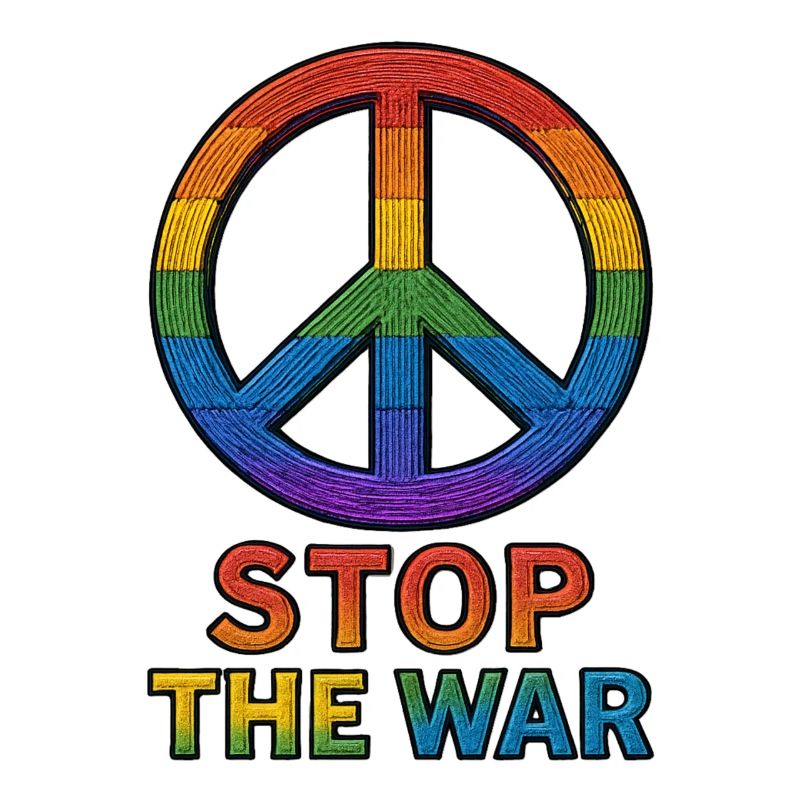 Peace Zeichen Regenbogen – Stop The War Design