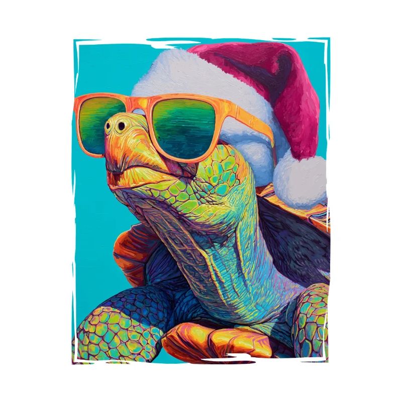 Turtle Christmas Portrait