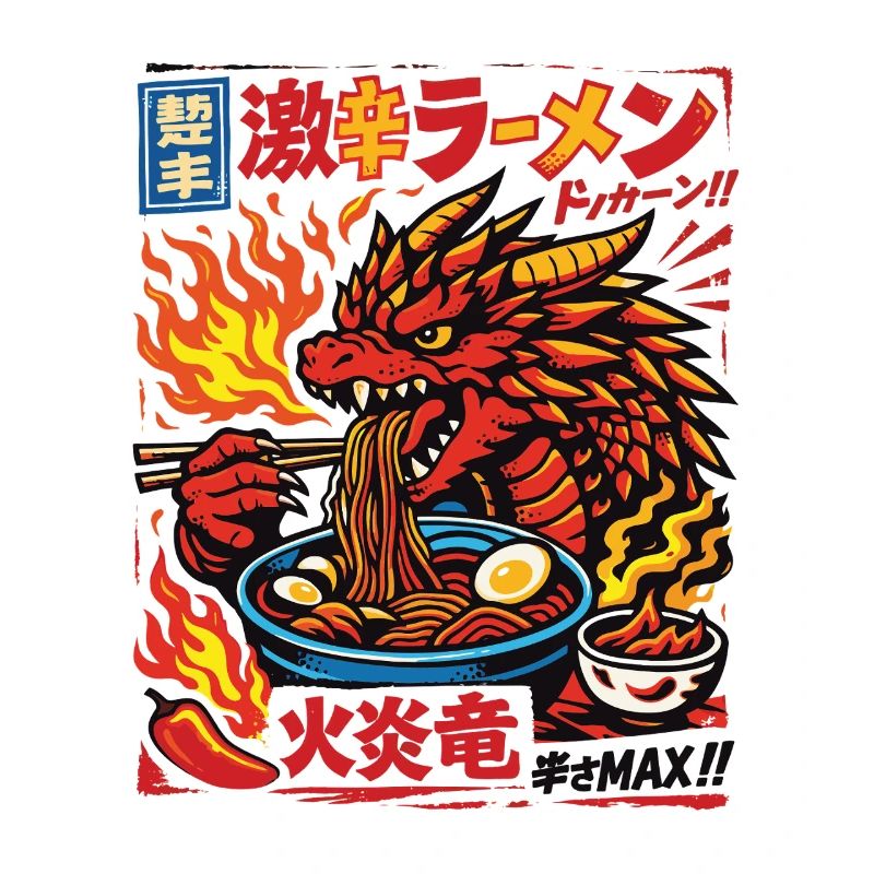 Drachen | Ramen | Nudelsuppe | extra scharf