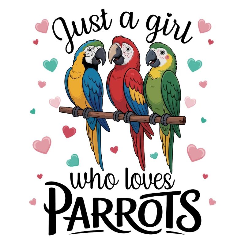 Three Parrots Macaws Parrot Lover Tropical