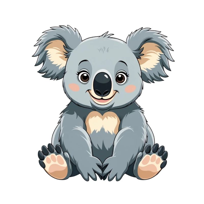 Cuddly Koala Cartoon