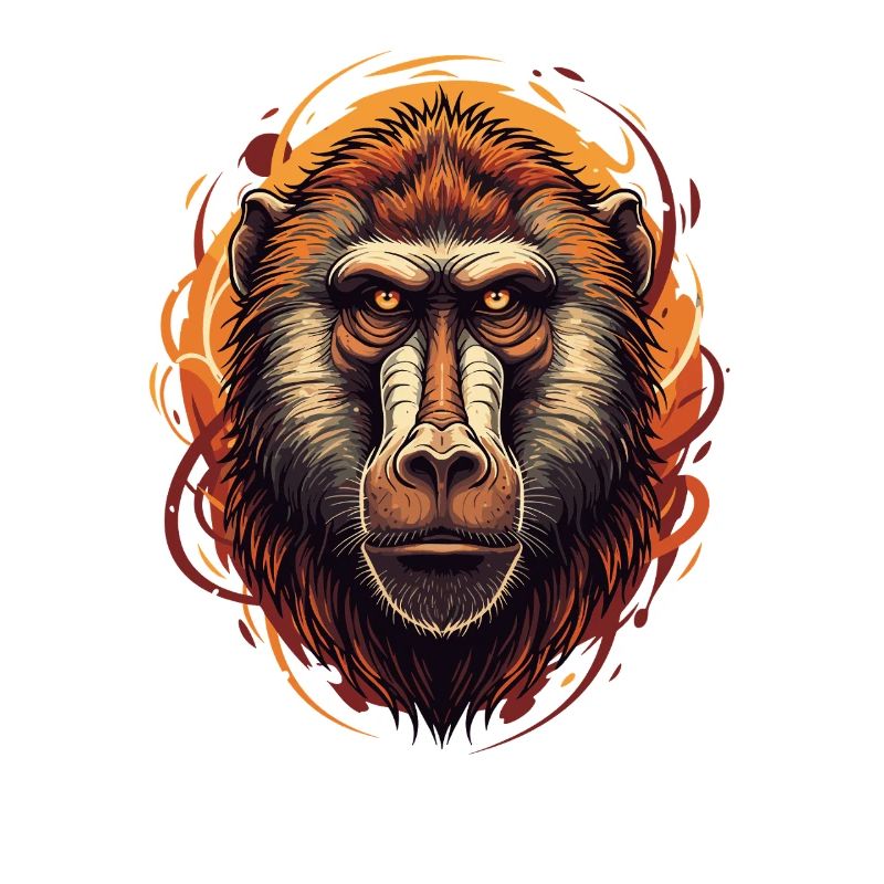 Baboon Monkey Portrait
