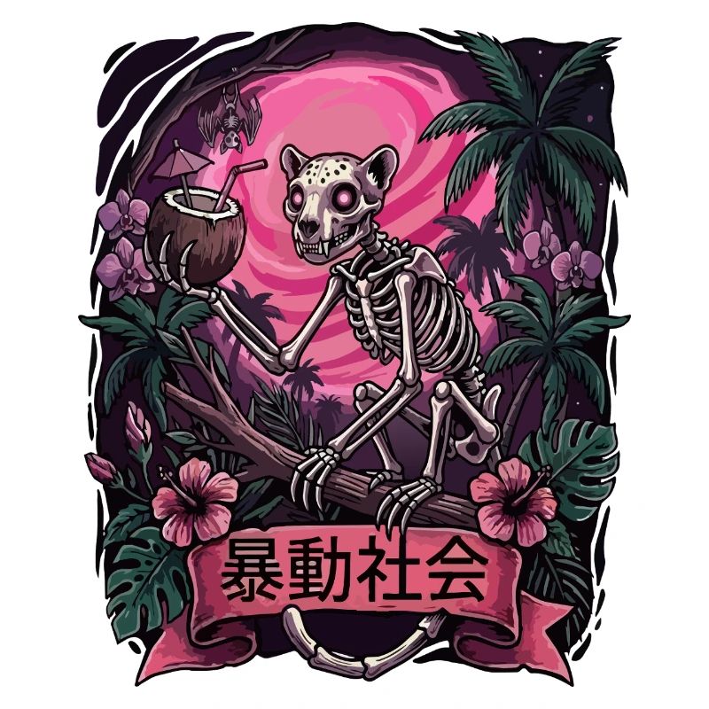 Tropical Skeleton Sunset